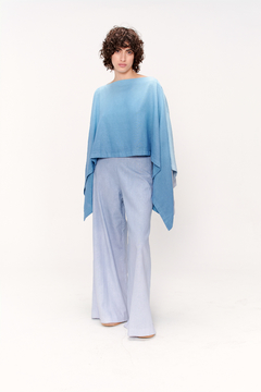 Poncho Irregular Lino y Algodón - Pre Order