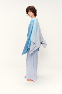 Imagen de Poncho Irregular Lino y Algodón - Pre Order