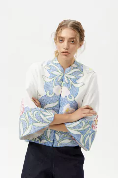 Chaqueta Monte Mantelería Upcycled - HahnMade