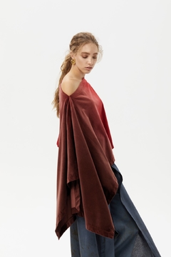 Poncho Irregular de Terciopelo - Pre Order - tienda online
