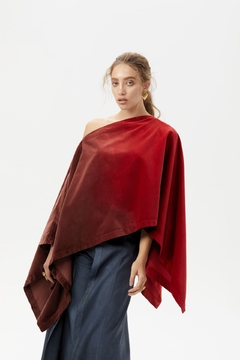 Poncho Irregular de Terciopelo - Pre Order en internet