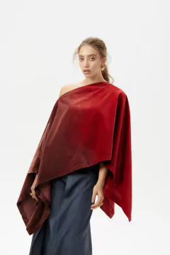 Poncho Irregular de Terciopelo en internet