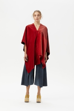 Poncho Irregular de Terciopelo - Pre Order - comprar online