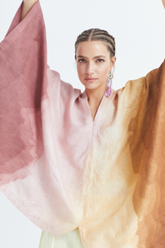 Poncho Irregular Lino - Pre Order en internet