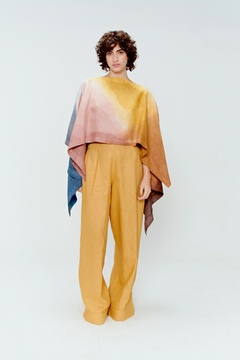 Poncho Irregular Lino