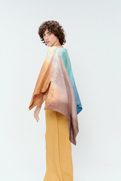 Poncho Irregular Lino - HahnMade