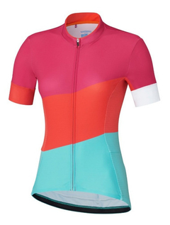 Jersey Shimano Sumire - Rosa/Verde/Naranja