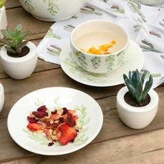 Handpainted Teacup & Saucer Set (8 Pcs) - online store