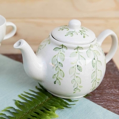 Handpainted Ceramic Tea Set + Dehydrated Fruits