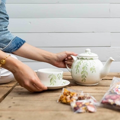 Handpainted Ceramic Tea Set + Dehydrated Fruits - buy online