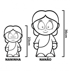 Boneco Naninha Jesus de Colorir – Santinhoz