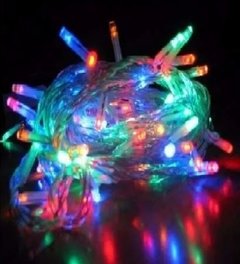 Pisca 100 lâmpadas LED 8 função Colorido com fio Transparente - comprar online