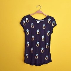 blusa abacaxis paetês| H&M