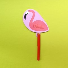 kit caderno e caneta flamingo | COISAS DA DIXIE