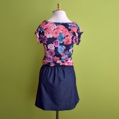 vestido blusado floral | CASUAL - Amo Muito