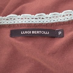 blusa marrom c/ rendinha | LUIGI BERTOLLI - loja online