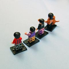 Imagem do The Beatles miniaturas