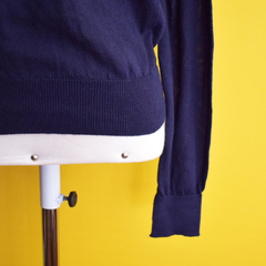 Suéter azul clássico | ZARA na internet