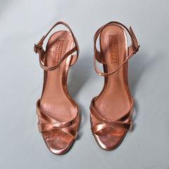 Sandália ouro rosé - comprar online