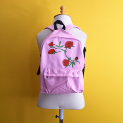 Mochila floral rosa - comprar online