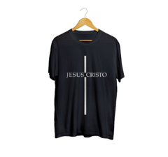 Camiseta Camisa Jesus Cristo T Gospel Evangélico masculino preto