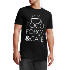 Camiseta Camisa Foco Força E Café masculino preto - comprar online
