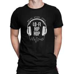 Camiseta Camisa Lo-FI Hip Hop Masculino Preto