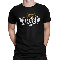 Camiseta Camisa Angel Masculino Preto