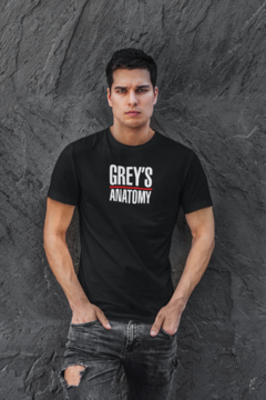 Camiseta Camisa Greys Anatomy Medicina Série masculino preto - comprar online
