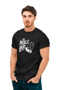 Camiseta Camisa Rick And Morty Caras Masculina Preto - comprar online