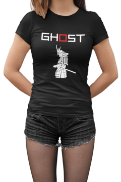 Camiseta Baby Look Ghost Samurai Feminino Preto - comprar online