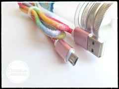 CABLE USB KOSMO MICRO USB MULTICOLOR - comprar online
