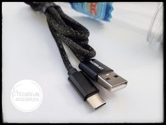 CABLE USB KOSMO TIPO C GLITTER VARIOS COLORES - comprar online