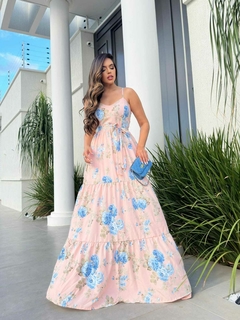 Vestido Longo 0107 - Atacado da Malú