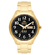 Relógio Orient Masculino Automático Dourado Fundo Preto 469GP074F P2KX