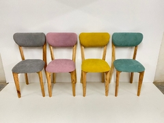 Silla escandinava toda tapizada - tienda online