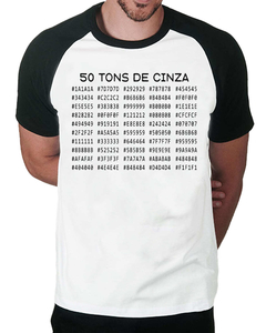 Camiseta Raglan 50 Tons de Cinza - comprar online