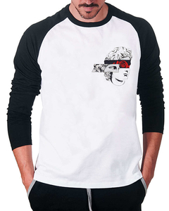 Raglan Manga Longa Arte Minimalista - comprar online