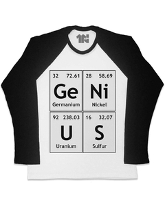 Camiseta Raglan Manga Longa GeNiUS