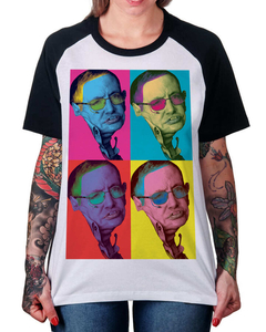 Camiseta Raglan Hawking Warhol na internet