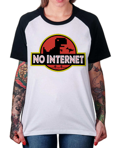 Camiseta Raglan No Internet na internet