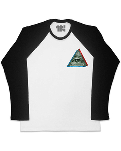 Camiseta Raglan Manga Longa Deus Mercado no Bolso