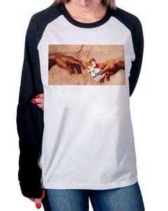 Raglan Manga Longa Picado na internet