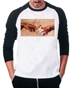 Raglan Manga Longa Picado - comprar online