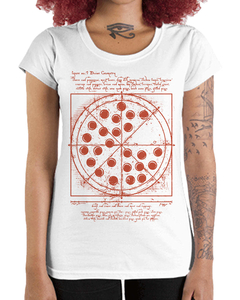 Camiseta Feminina Pizza Vitruviana