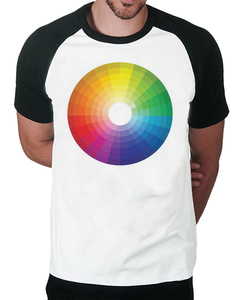 Camiseta Raglan Roda de Cores - comprar online