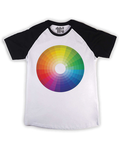 Camiseta Raglan Roda de Cores