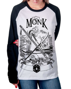 Raglan Manga Longa do Monge - Camisetas N1VEL