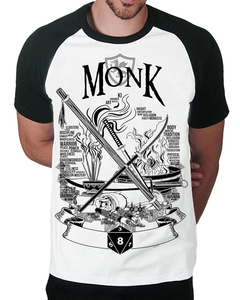Camiseta Raglan do Monge na internet