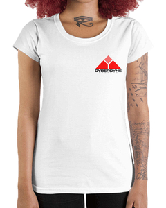 Camiseta Feminina Cyberdyne de Bolso